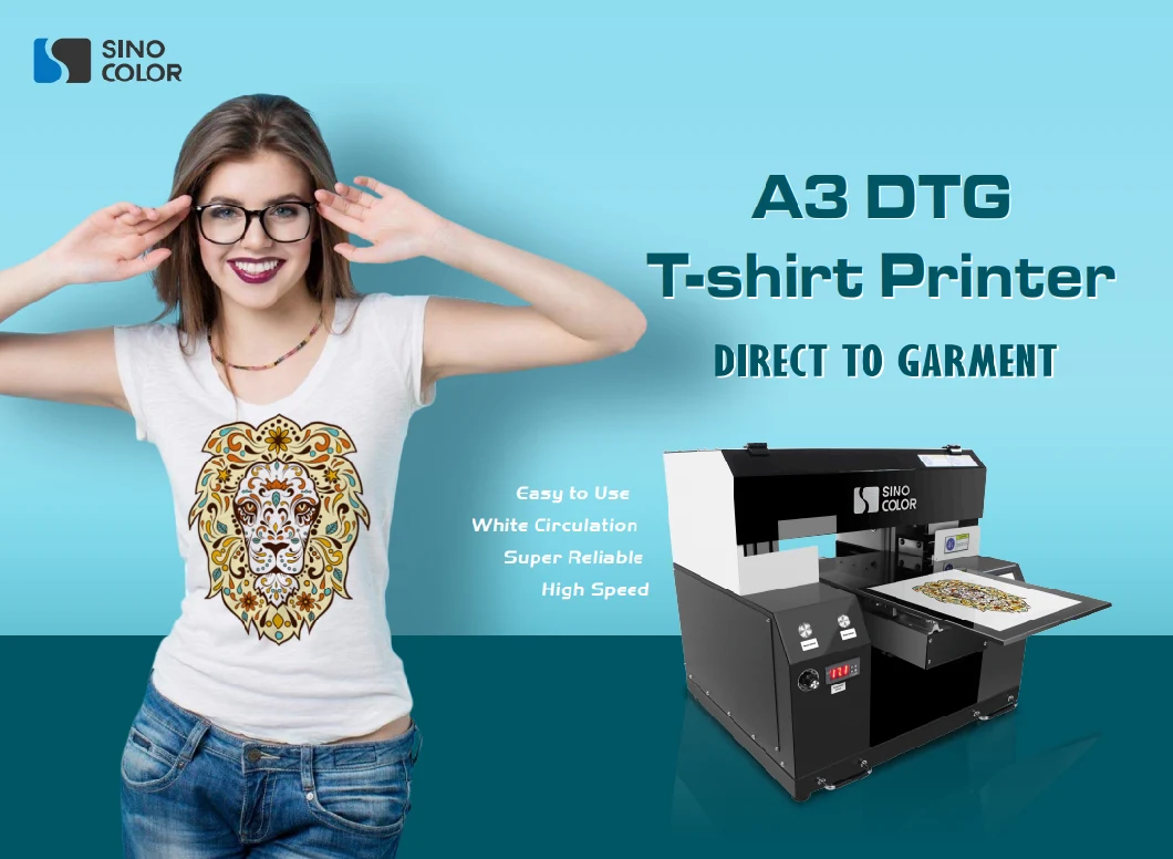 Factory Supply Two Heads Automatic Digital Custom Full Color Garment T Shirt Printing Machine Price