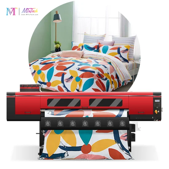 MT MTuTech – Machine d'impression numérique de vêtements par Sublimation, 1.9 mètres, pour tissu en coton, Textile domestique avec tête d'impression I3200